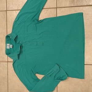 Vintage Leon Levin Green Women's Polo Shirt Size Small